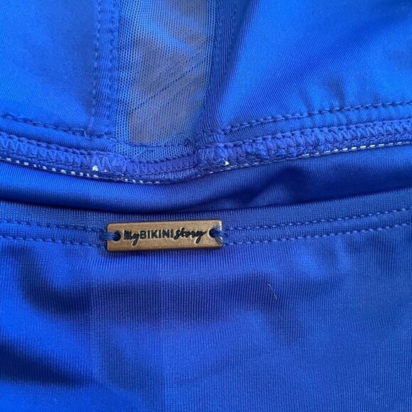 Bikini Village “my bikini story’ one piece bathing suit swim blue - Picture 4 of 7